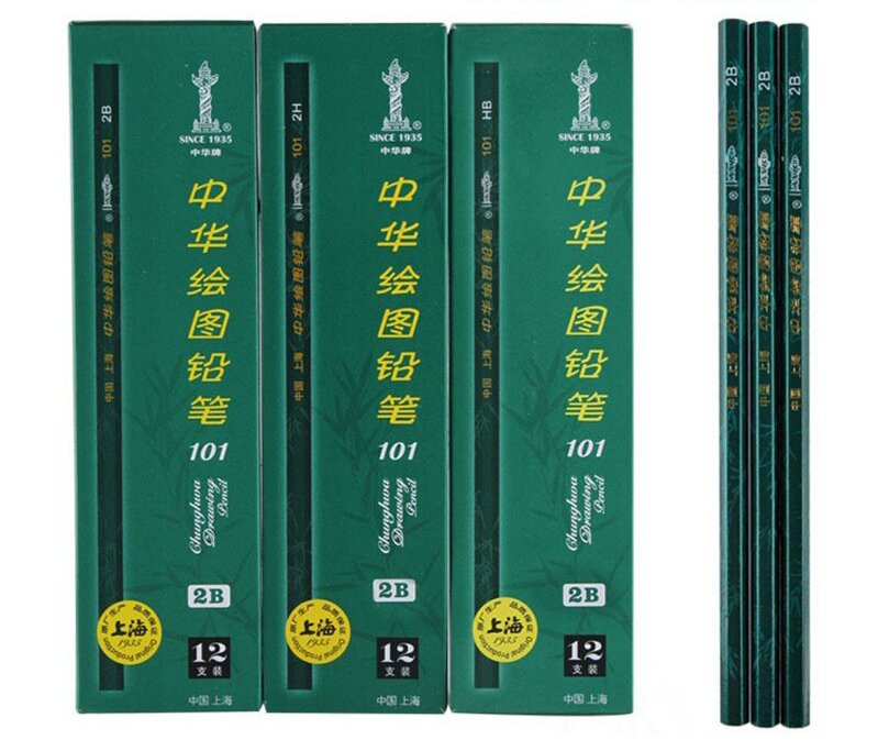 中华101-2B铅笔2支